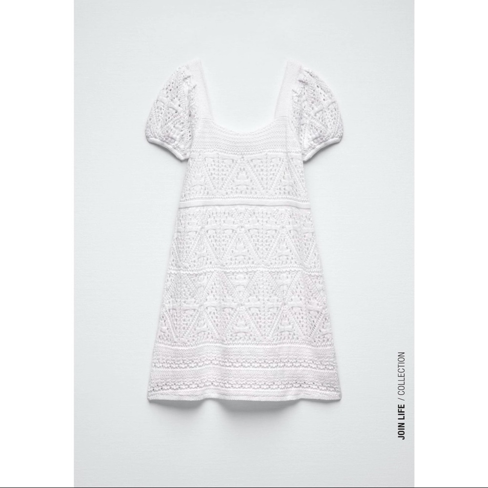 Zara Crochet Knit Dress